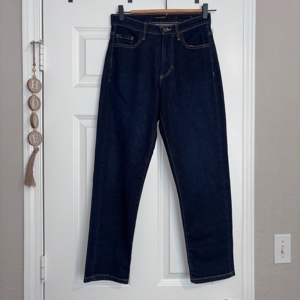 NWOT Banana Republic Blue Premium Skinny Denim Structured Classic 5-Pocket Sz25P